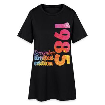 Cadeau D'anniversaire Décembre 1985 Anniversaire - Robe T-shirt Femme - noir - Devant