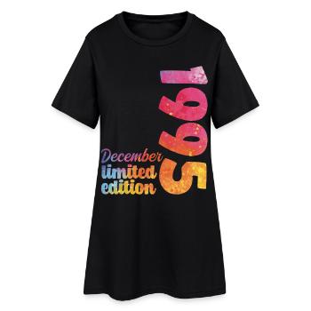 Cadeau D'anniversaire Décembre 1995 Anniversaire - Robe T-shirt Femme - noir - Devant