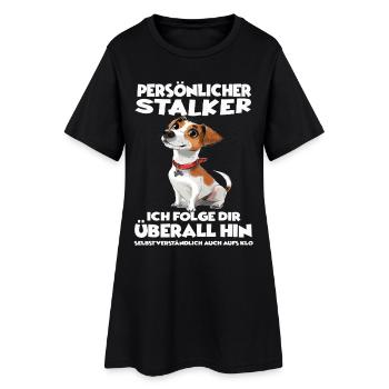 Jack Russell Terrier Hundebesitzer T Jack Russell  - Frauen T-Shirt-Kleid - Schwarz - Vorne