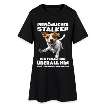 Geschenk für Hundebesitzer Jack Russell Gassi  - Frauen T-Shirt-Kleid - Schwarz - Vorne