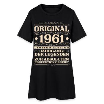 Anniversaire original vintage de 1961 - Robe T-shirt Femme - noir - Devant