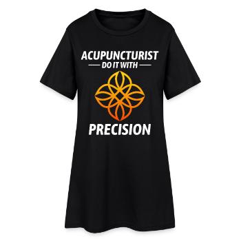 Praticien agréé en MTC : Exactitude experte - Robe T-shirt Femme - noir - Devant