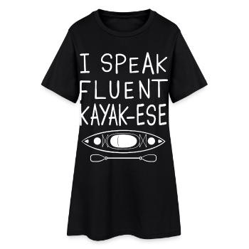 Kayak - Women’s T-Shirt Dress - black - Front