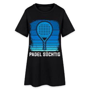 Hobby de padel Jeux de padel PASSIONNÉS de PADEL Plaisir - Robe T-shirt Femme - noir - Devant