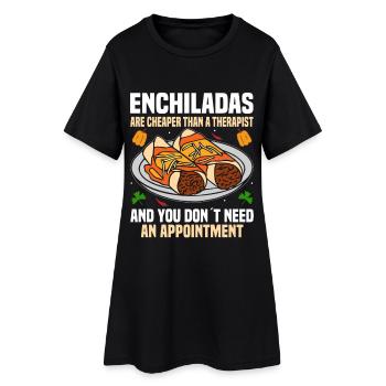 Enchilada Lover Cuisine mexicaine Mexicano - Robe T-shirt Femme - noir - Devant