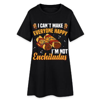Plat de repas de cuisine mexicaine pour amateurs d’enchiladas - Robe T-shirt Femme - noir - Devant