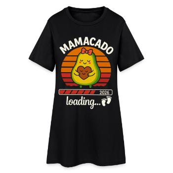 Mamacado Mama 2026 - Robe T-shirt Femme - noir - Devant