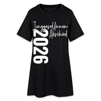 Invités signatures de la fête de jeune fille 2026 - Robe T-shirt Femme - noir - Devant