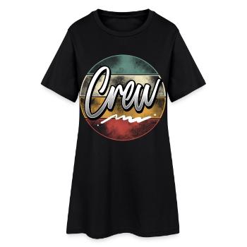 équipage - Robe T-shirt Femme - noir - Devant