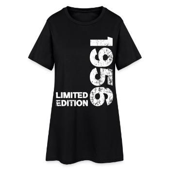 Anniversaire 1956 Né en 1956 Cadeau D'anniversaire - Robe T-shirt Femme - noir - Devant