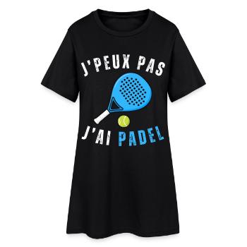 Je peux pas j ai padel cadeau homme - Robe T-shirt Femme - noir - Devant
