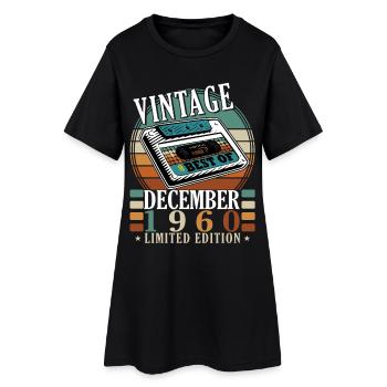 Édition limitée vintage des années 1960 Best Of - Robe T-shirt Femme - noir - Devant