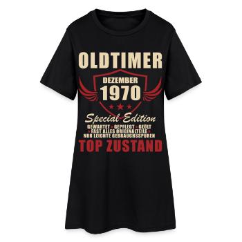 Édition spéciale Oldtimer 1970 - Robe T-shirt Femme - noir - Devant