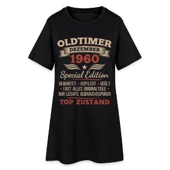 Cadeau du 65e anniversaire Voiture ancienne décembre 1960 - Robe T-shirt Femme - noir - Devant