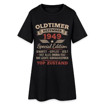 Cadeau d’anniversaire 76 Voiture vintage décembre 1949 - Robe T-shirt Femme - noir - Devant