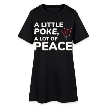 Praticien agréé en MTC Expert en Calme - Robe T-shirt Femme - noir - Devant