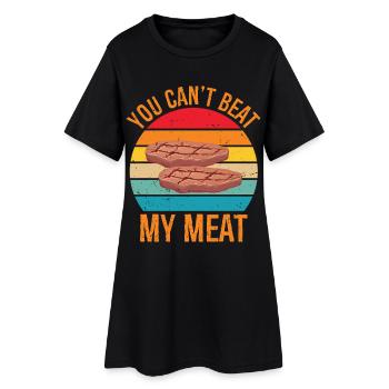 Rien ne vaut mon barbecue barbecue à la viande grillé - Robe T-shirt Femme - noir - Devant