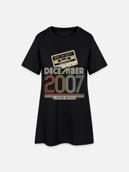Cassette - Best of December 2007 - Anniversaire - Robe T-shirt Femme - noir