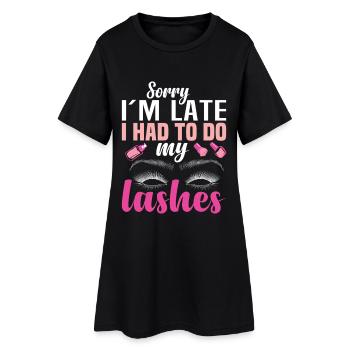 Technicien de cils incontournable pour les cils de la technologie des cils - Robe T-shirt Femme - noir - Devant