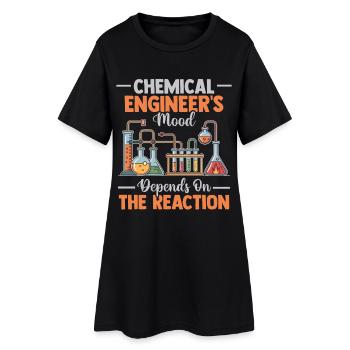 Citations drôles d’ingénieurs chimistes - Robe T-shirt Femme - noir - Devant