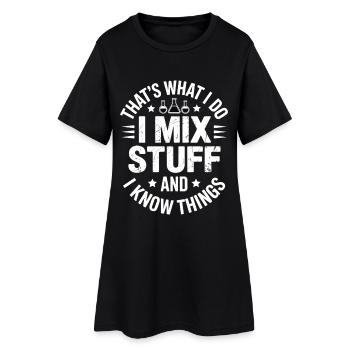 Zitate stolzer Ingenieure für Ingenieurstudenten - Frauen T-Shirt-Kleid - Schwarz - Vorne