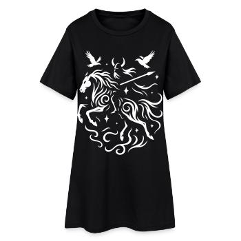 Rauhnächte Odin chevauche toute la nuit Chasse sauvage - Robe T-shirt Femme - noir - Devant