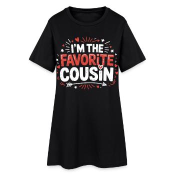 Je suis le cousin préféré - Robe T-shirt Femme - noir - Devant