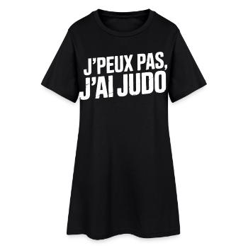 Je Peux Pas J'ai Judo Humour Cadeau - Robe T-shirt Femme - noir - Devant