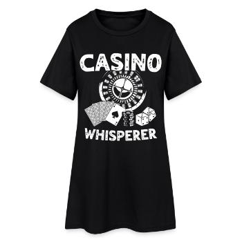 Casino - Robe T-shirt Femme - noir - Devant