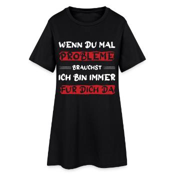 Je suis toujours là pour toi en disant - Robe T-shirt Femme - noir - Devant