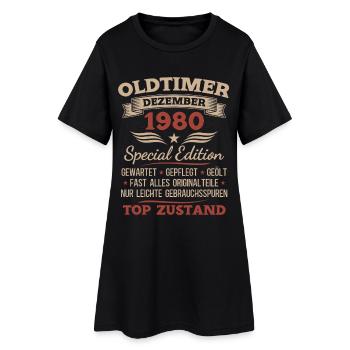 Cadeau pour le 45e anniversaire Voiture vintage décembre 1980 - Robe T-shirt Femme - noir - Devant