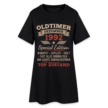 Cadeau du 33e anniversaire Voiture Vintage décembre 1992 - Robe T-shirt Femme - noir - Devant