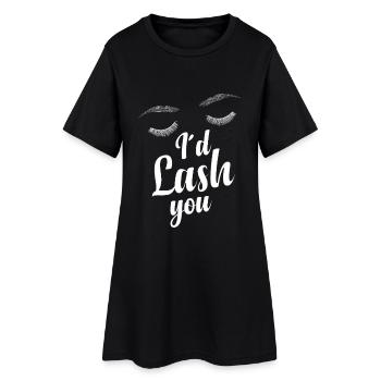  Lash Technician Eyelash Whisperer Lash Tech - Women’s T-Shirt Dress - black - Front