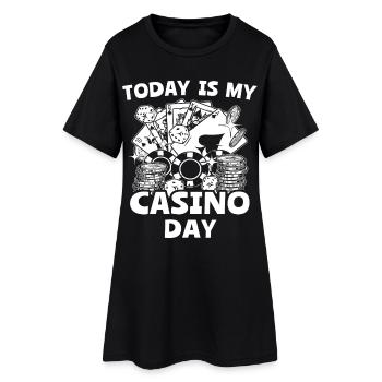 Casino - Robe T-shirt Femme - noir - Devant