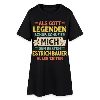 Constructeur de tables - Robe T-shirt Femme - noir - Devant