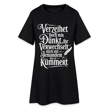 Feudal Saying Humorous Ignorant - Women’s T-Shirt Dress - black - Front