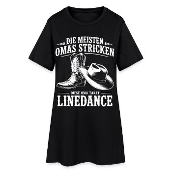 Grand-mère Dancing LineDance - Robe T-shirt Femme - noir - Devant