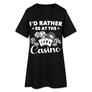 Casino - Robe T-shirt Femme - noir - Devant