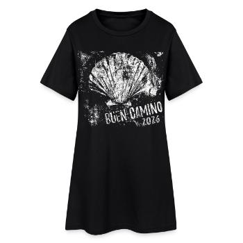 Buen Camino 2026 | Way of St. James, Pilgrims, Santiago - Women’s T-Shirt Dress - black - Front