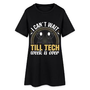 Kit technique de machiniste Équipe de scène Théâtre - Robe T-shirt Femme - noir - Devant