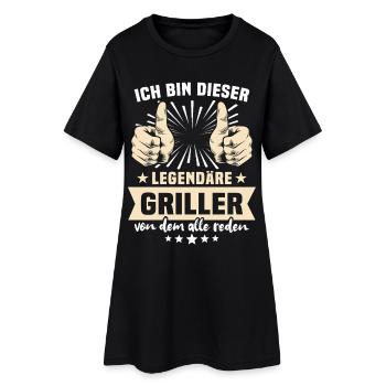 Dictons du Griller - Robe T-shirt Femme - noir - Devant