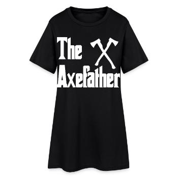 Logo de croix Axefather avec haches - Robe T-shirt Femme - noir - Devant