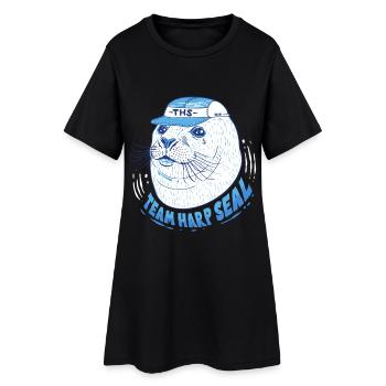 Sattelrobbe Robben équipe Sceau de la Harpe - Robe T-shirt Femme - noir - Devant
