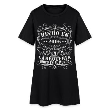 2006 Vintage Rétro Cadeau d’anniversaire - Robe T-shirt Femme - noir - Devant