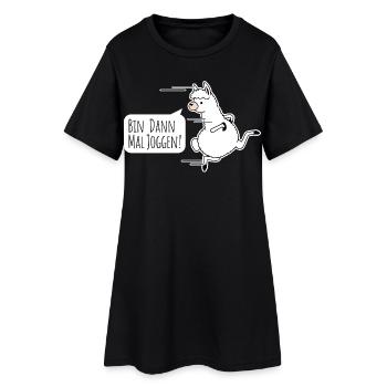 Fast as a llama! Is a llama fast? - Women’s T-Shirt Dress - black - Front