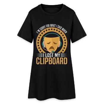Outils de régisseur Presse-papiers Professionnel - Robe T-shirt Femme - noir - Devant