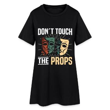 Régisseur Directeur de Coulisses professionnel - Robe T-shirt Femme - noir - Devant