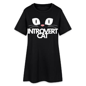 Cat - Robe T-shirt Femme - noir - Devant