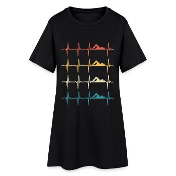 Nageur Natation Heartbeat Swim - Robe T-shirt Femme - noir - Devant