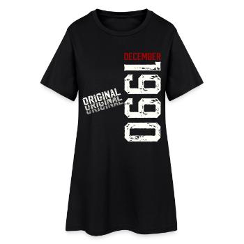 35th Birthday Original December Born 1990 - Women’s T-Shirt Dress - black - Front